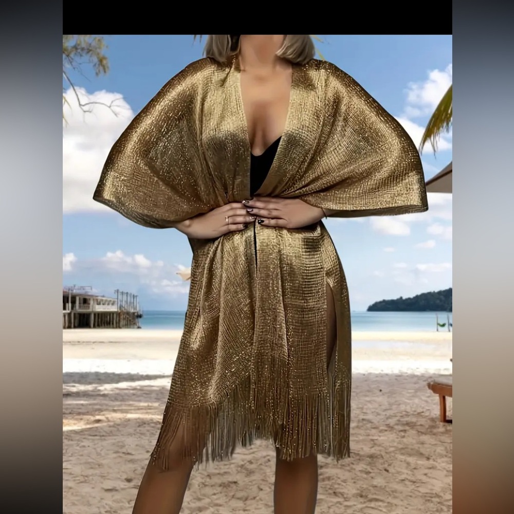 Shawl - Unique Bohemian Style - Versatile Kimono … - image 3